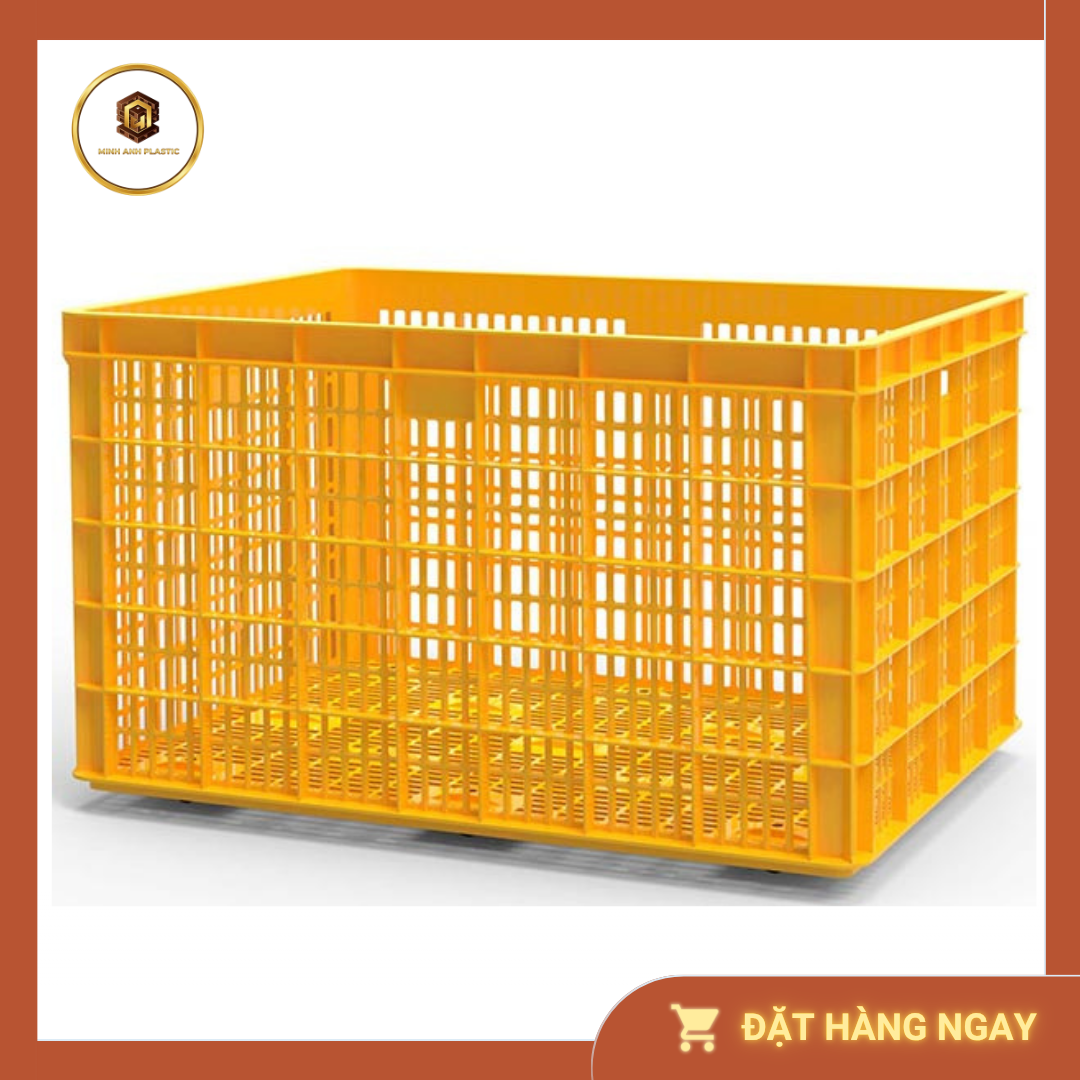 sóng nhựa hở 85x63x52cm không bánh xe